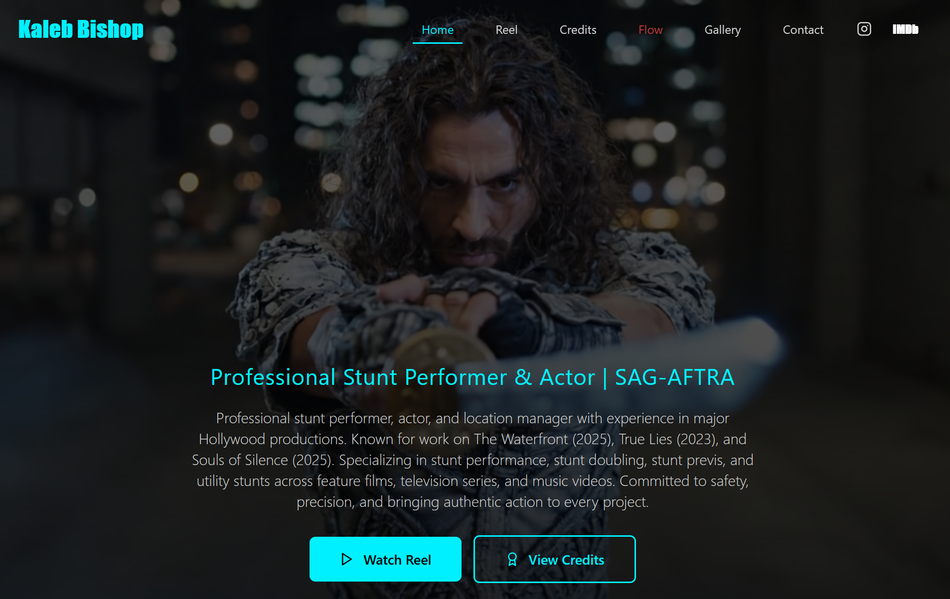 Kaleb Bishop demo website by DirtyHandSites